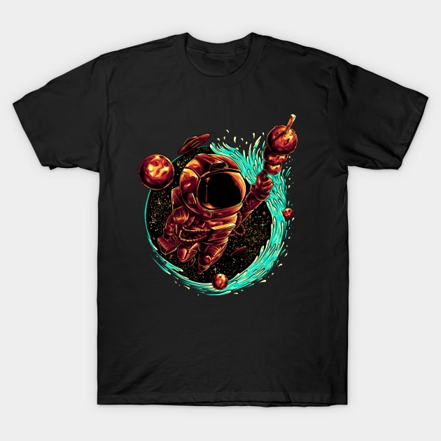 Moon Meatballs T-Shirt by FUJHINE